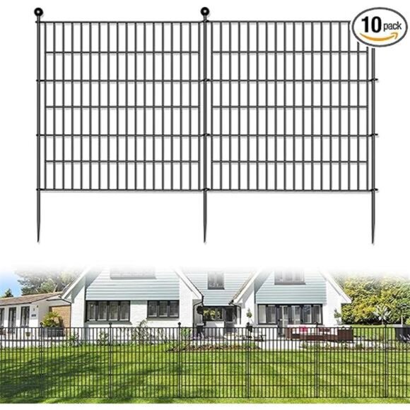 10 Panels No Dig Decorative Outdoor Garden Fence for Yard, 32 in(H) X 23.6 - Picture 7 of 7
